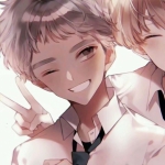 三人用的三角恋动漫情侣头像 超清24张一组