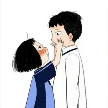 16张呆萌可爱卡通情侣头像 左右配对安排上