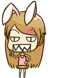 兔子头萌妹表情包合集来啦