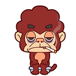 疲倦猴表情包来啦！快来存这套猴子动图表情