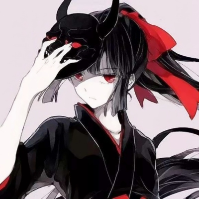 黑暗系拉满！12张一左一右黑白红瞳动漫情头合集