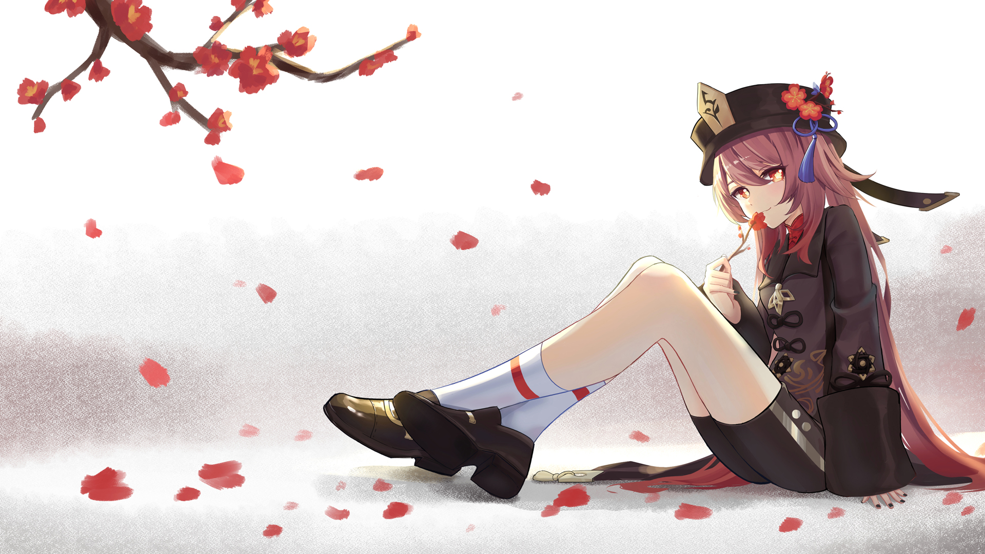 原神 胡桃 梅花 高清动漫壁纸分享