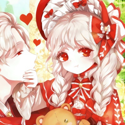 35张超甜萝莉公主抱动漫情侣头像 高清有爱超适配萝莉控