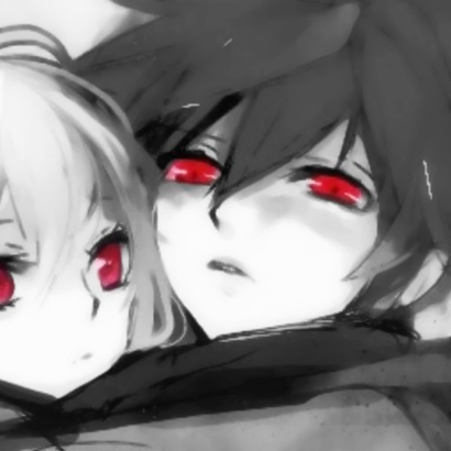 18张超拽黑暗系动漫情侣头像 高清无水印