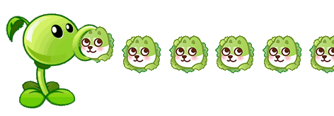 植物大战僵尸豌豆射手发射表情包来啦