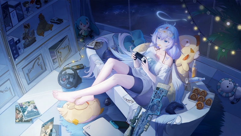 超治愈！可爱休闲风动漫少女电脑高清壁纸合集