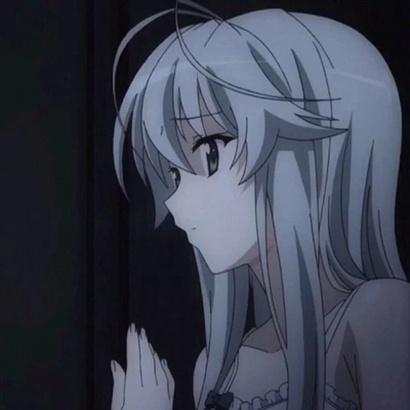 36张高清暖心动漫情侣头像 一男一女分开款QQ情头