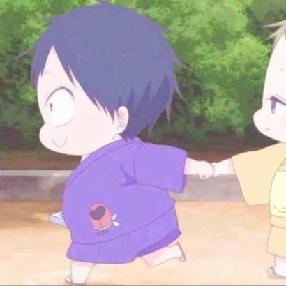 一男一女的可爱动漫情头来啦！10张高清半张一对的图