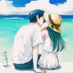 情侣热吻背影头像单张分享