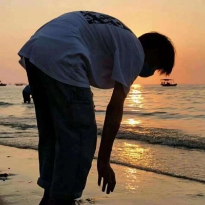 14张超有氛围感的真人夕阳情侣头像