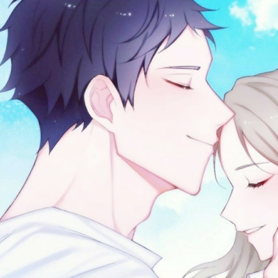 26组高清漫画情侣头像 男女各一张一人一半