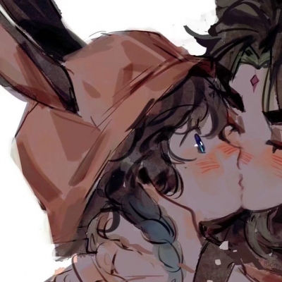 14张超甜动漫情侣亲吻头像 快拿去当情头啦