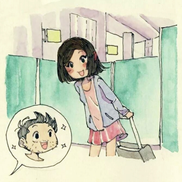 36张超清插画风情侣头像 一人一张配套情头