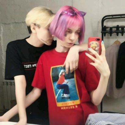 22张高清欧美风双人情侣头像合集