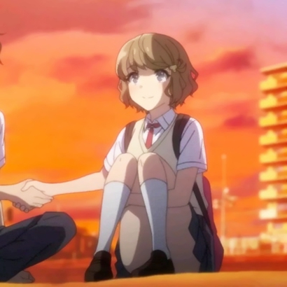 36张高清暖心动漫情侣头像 一男一女分开款QQ情头