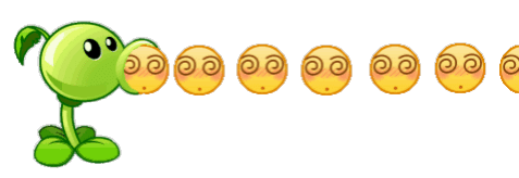 植物大战僵尸豌豆射手发射表情包来啦