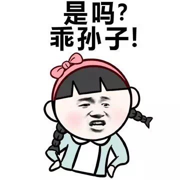 是吗？乖孙子！这款骂人表情包火了