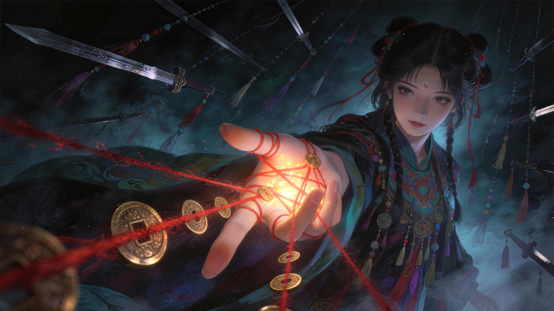 捉鬼天师主题动漫女孩 适配车机的高清壁纸来啦