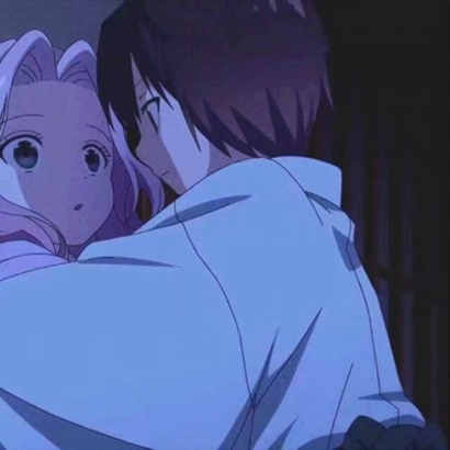 14组高清动漫QQ情头 一对两张的情侣头像合集