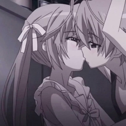 一对两张男女漫画情头！高清好看的一左一右动漫情侣头像合集（28张）