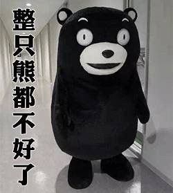 熊本熊发出“请问可以看下你的胖次吗？”的趣味提问