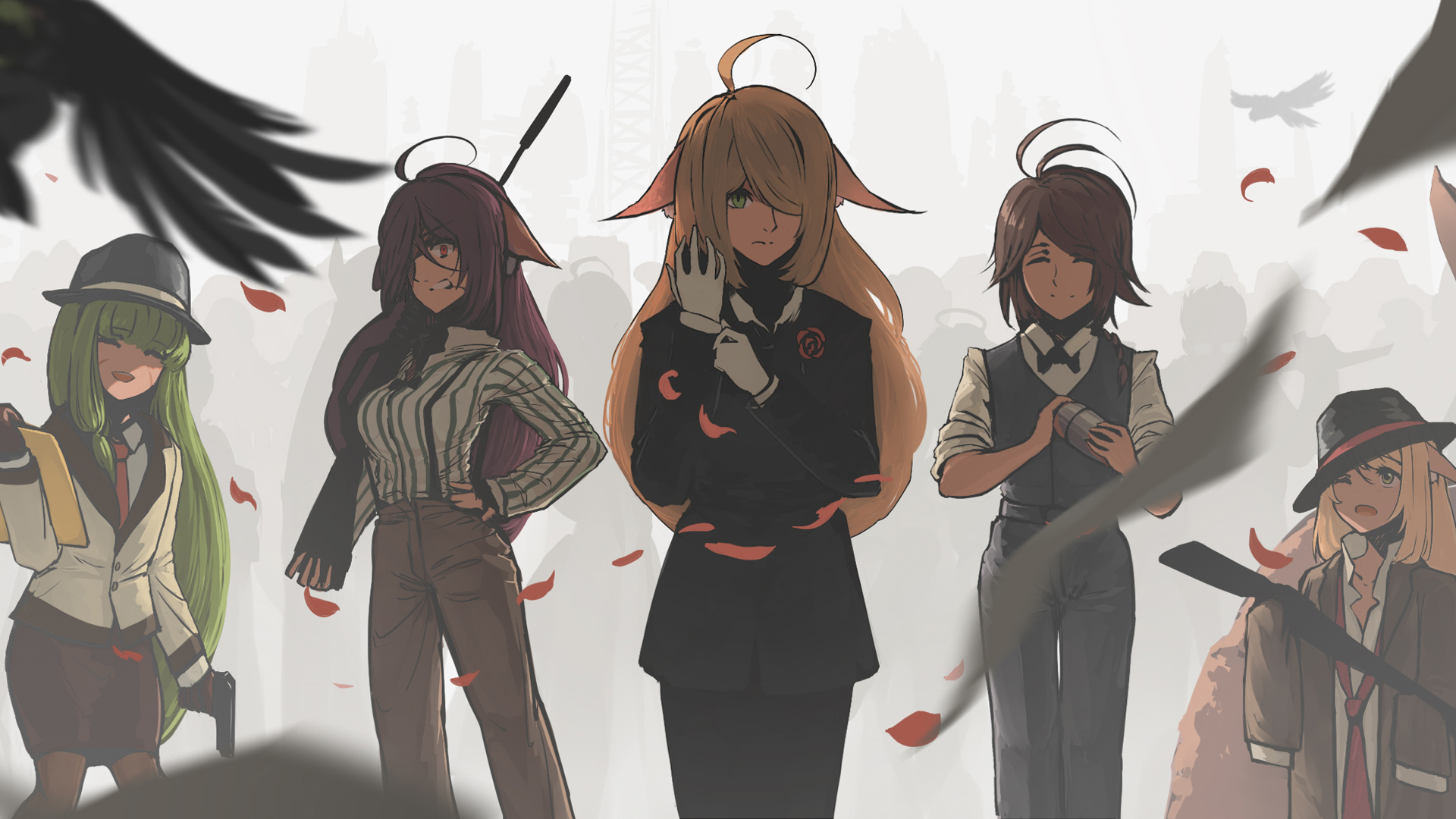 狐妖小红娘涂山家族高清壁纸 红红容容苏苏雅雅白月初都有