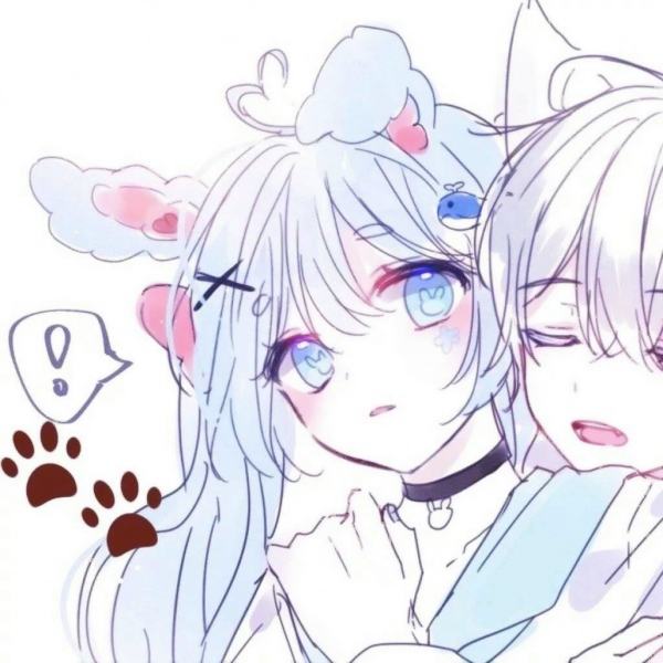 8组超甜猫耳动漫情头！超清唯美一对两张情侣头像