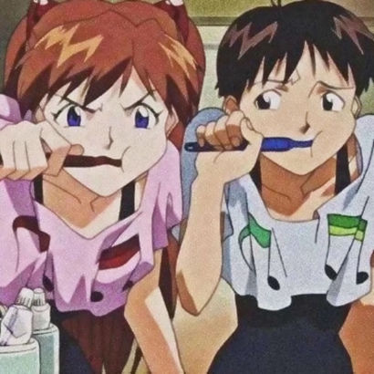 16组复古日系旧漫情头 高清一对两张的情侣头像合集