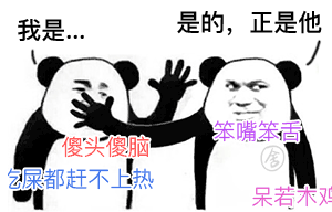 这套“是的正是他”表情包火了！熊猫人怼人装逼都能用