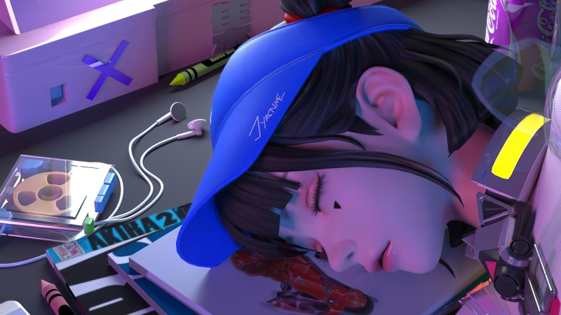 集原美睡觉高清桌面壁纸来了 多款尺寸任你选