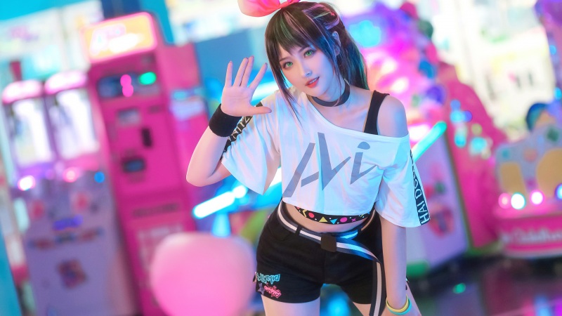 绿眼睛科幻少女！这款可爱动漫壁纸太戳人了