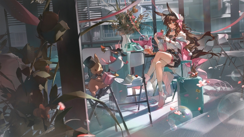 明日方舟阿米娅兔女郎主题电脑壁纸 高清动漫素材合集