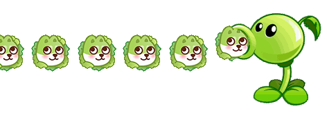 植物大战僵尸豌豆射手加速发射表情包来啦