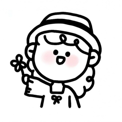 12张超可爱简约手绘情侣头像 一男一女高清图