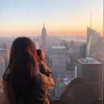 一对真人背影情侣头像来了！共两张高清实拍图