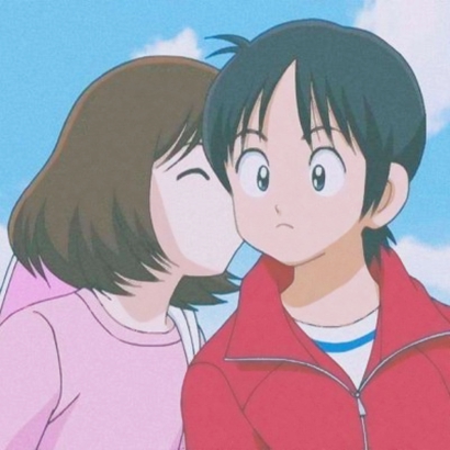 14张高清好看的日本复古旧漫情侣头像合集