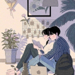 9张超治愈情侣日常插画头像 高清又暖心