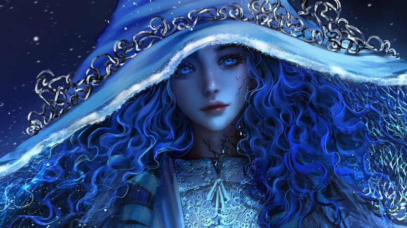 艾尔登法环菈妮厚涂白雪女巫电脑壁纸 高清动漫壁纸分享