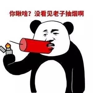 金馆长抽烟怼人表情包：你瞅啥？没看见老子抽烟啊