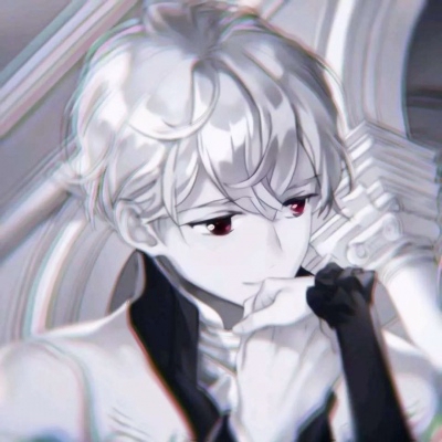 黑暗系拉满！12张一左一右黑白红瞳动漫情头合集