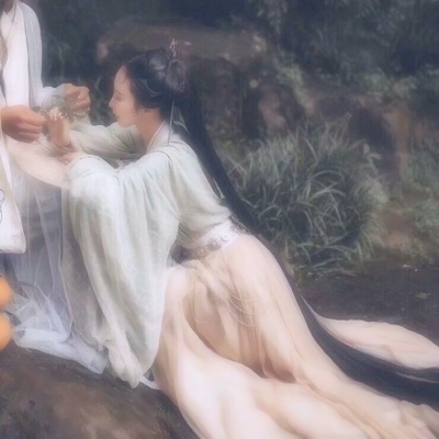 16组高清真人古风汉服情头 一对两张的古装情侣头像