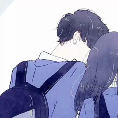 卡通动漫情侣头像来啦！一左一右高清款共28张