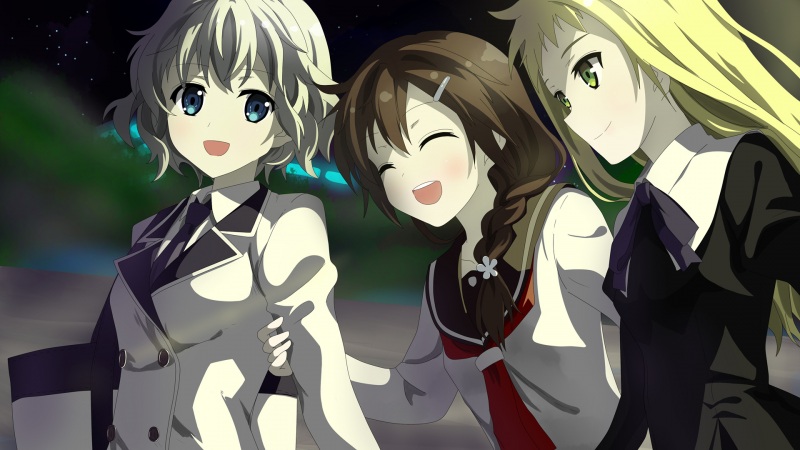 三款超萌校园少女2K动漫高清壁纸合集