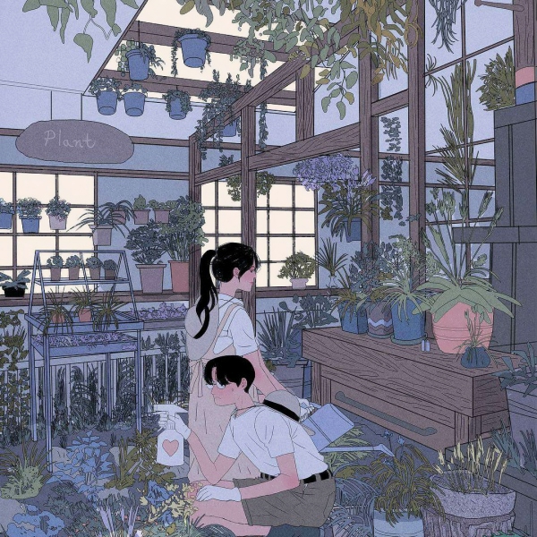 9张超治愈情侣日常插画头像 高清又暖心