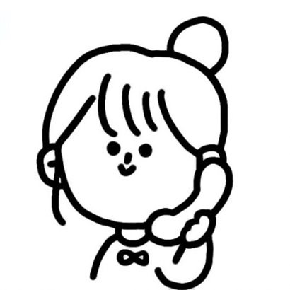 12张超可爱简约手绘情侣头像 一男一女高清图