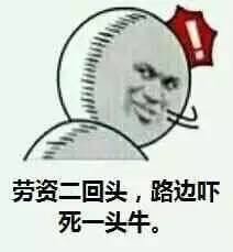 劳资一回头，山崩地裂水倒流 这套梗表情包火了