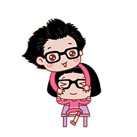 菜菜和饭饭的可爱情侣动态表情包