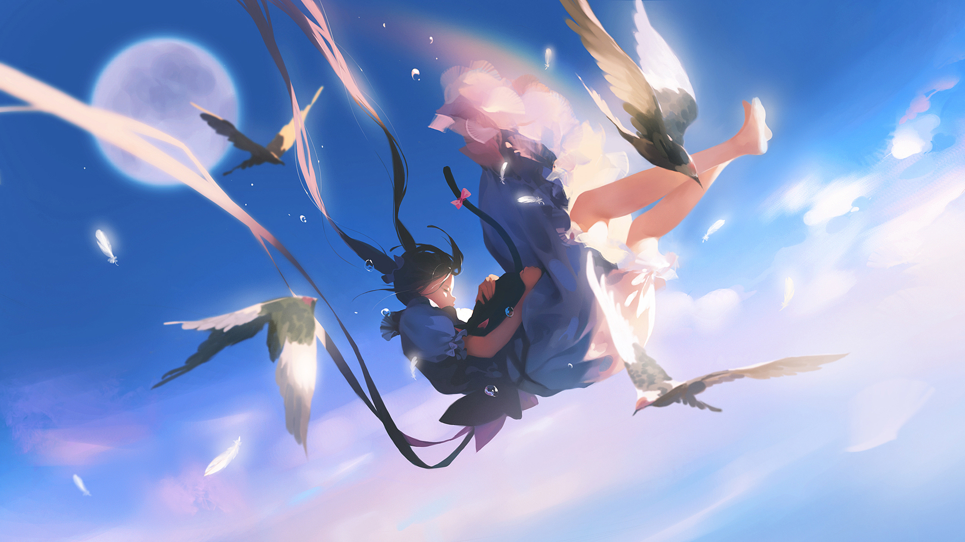 坠落少女天使高清动漫壁纸分享