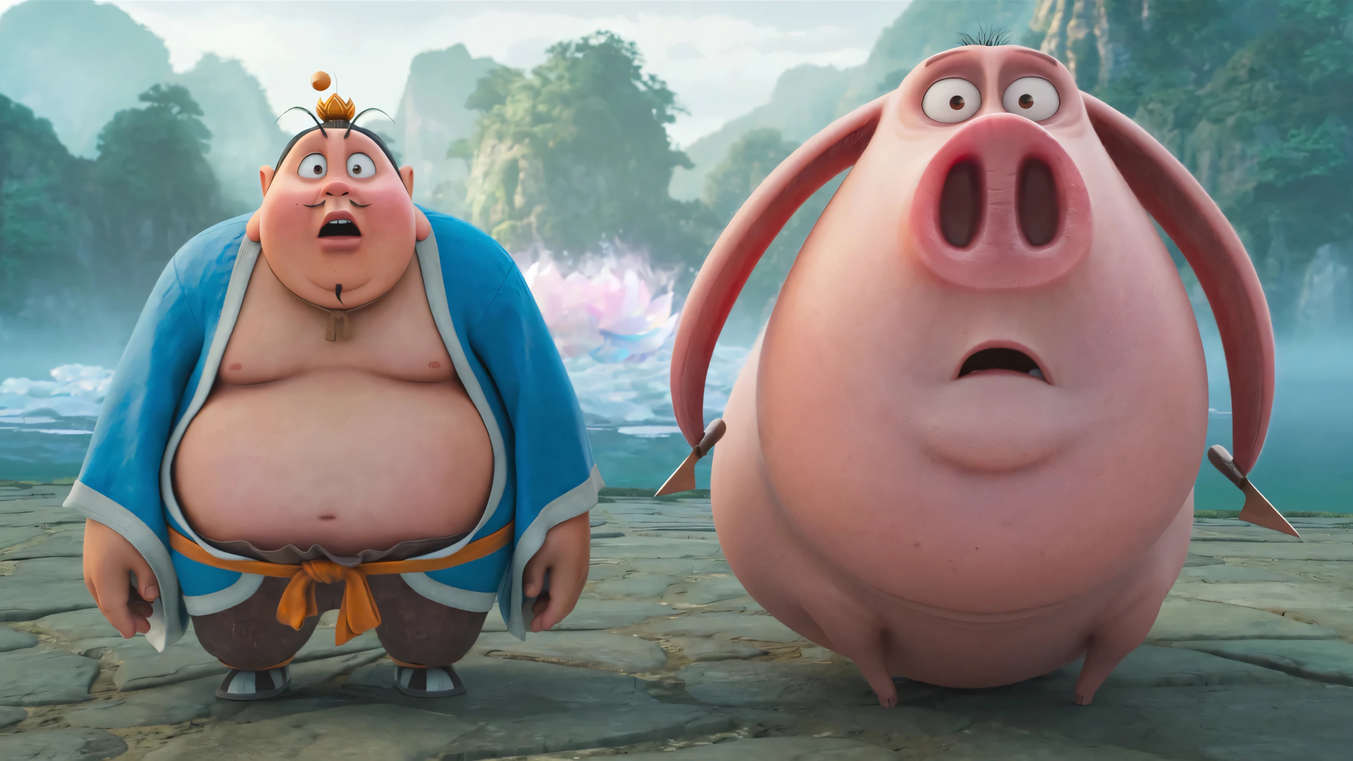 太乙真人和太乙飞猪电脑壁纸 高清剧照素材分享