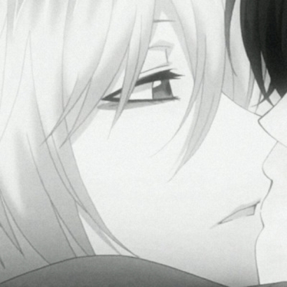 黑白丧系动漫情侣头像合集 18张高清图直接存